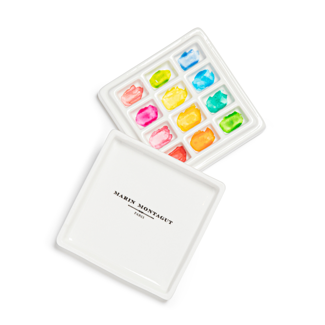 Boîte d’aquarelle en porcelaine | LA BOUCHE DU METROPOLITAIN