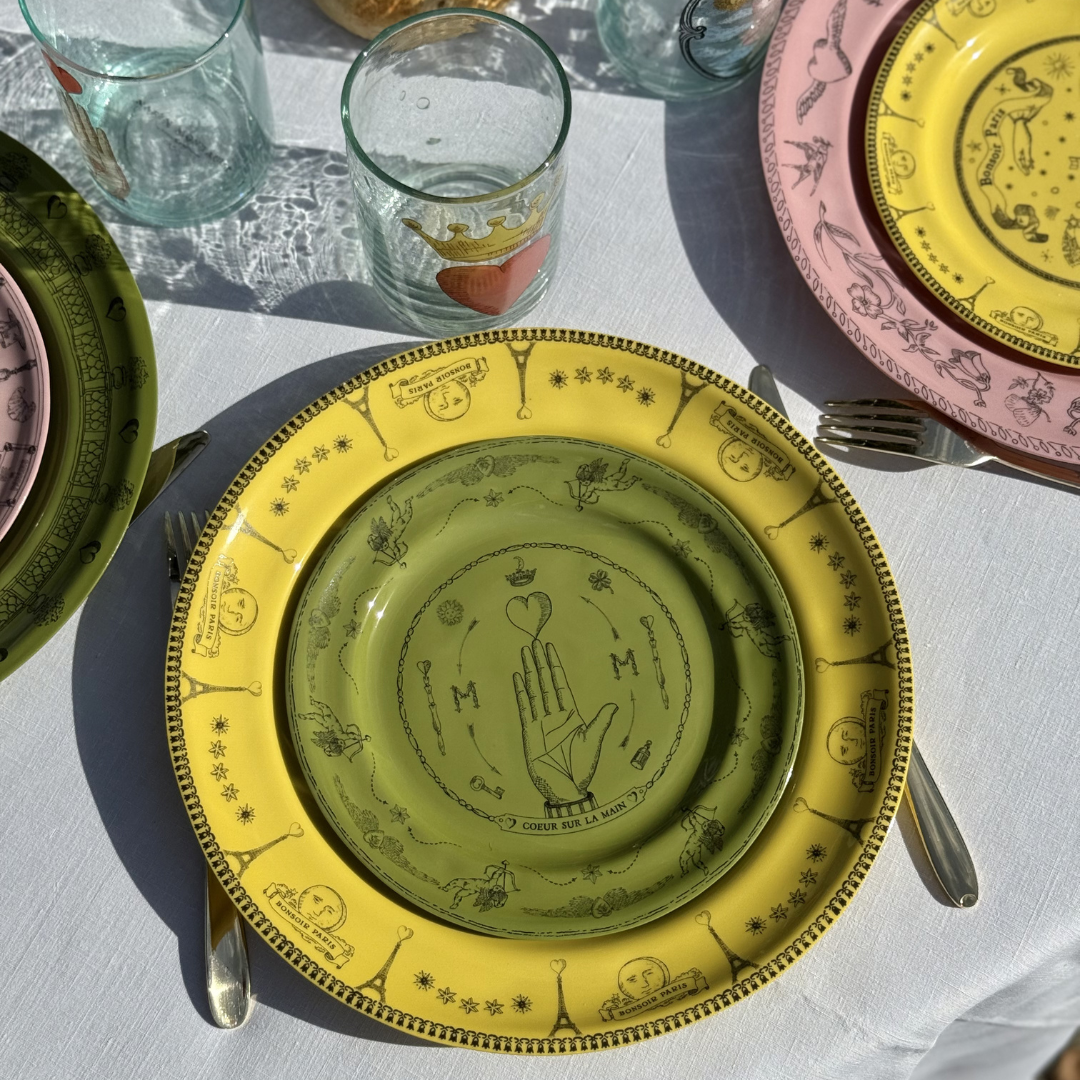 Petite Assiette Parlante | COEUR SUR LA MAIN VERT