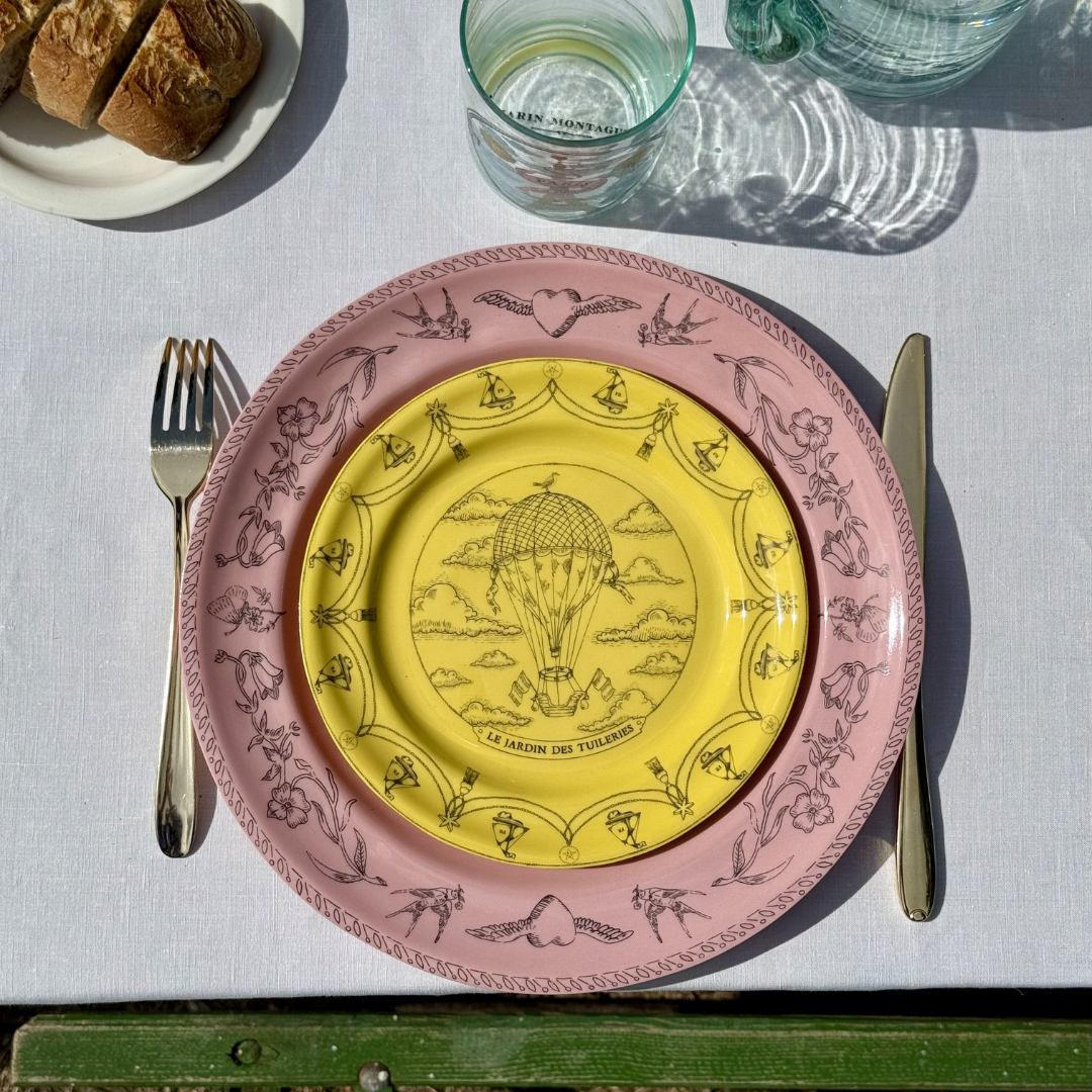 Assiette Parlante | LA MAISON DU BONHEUR ROSE