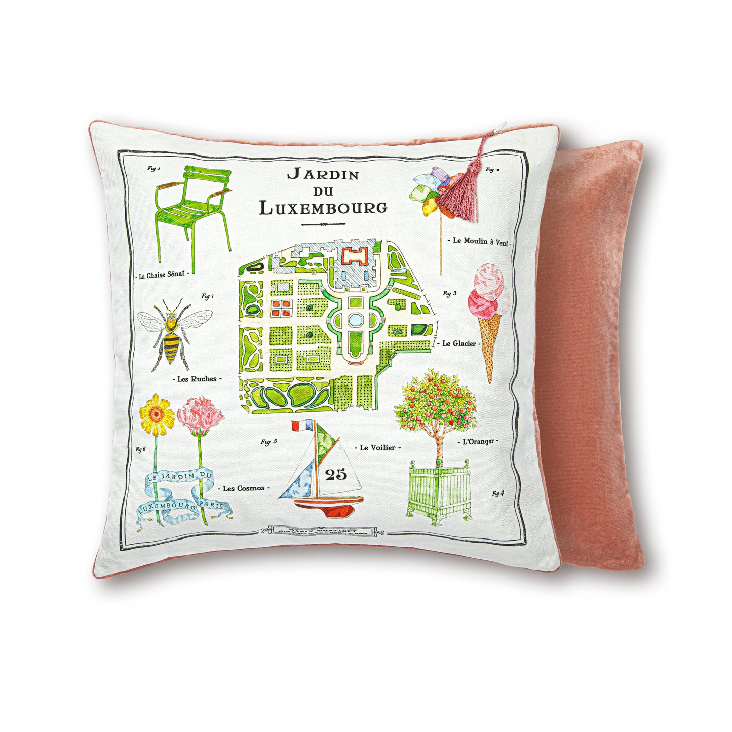Coussin | JARDIN DU LUXEMBOURG VERT