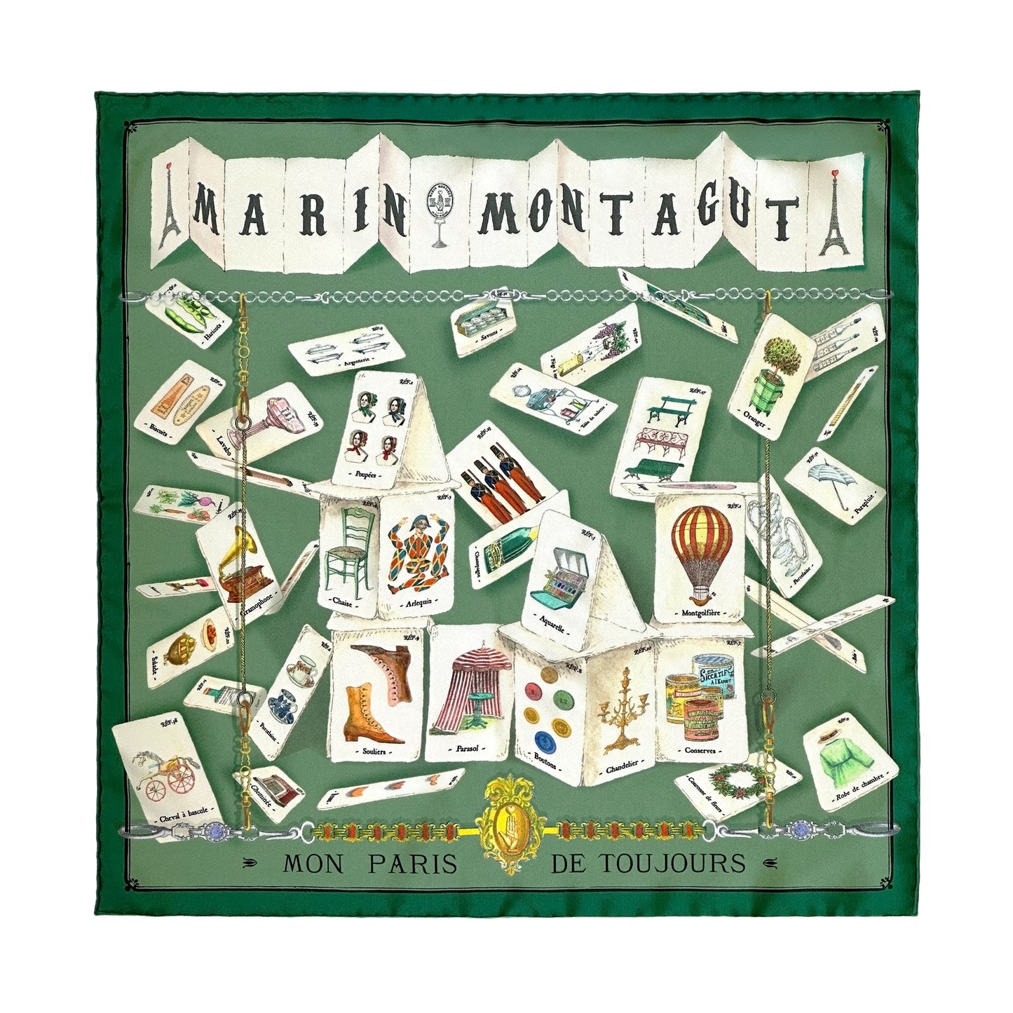 Foulard | MON PARIS DE TOUJOURS | Vert