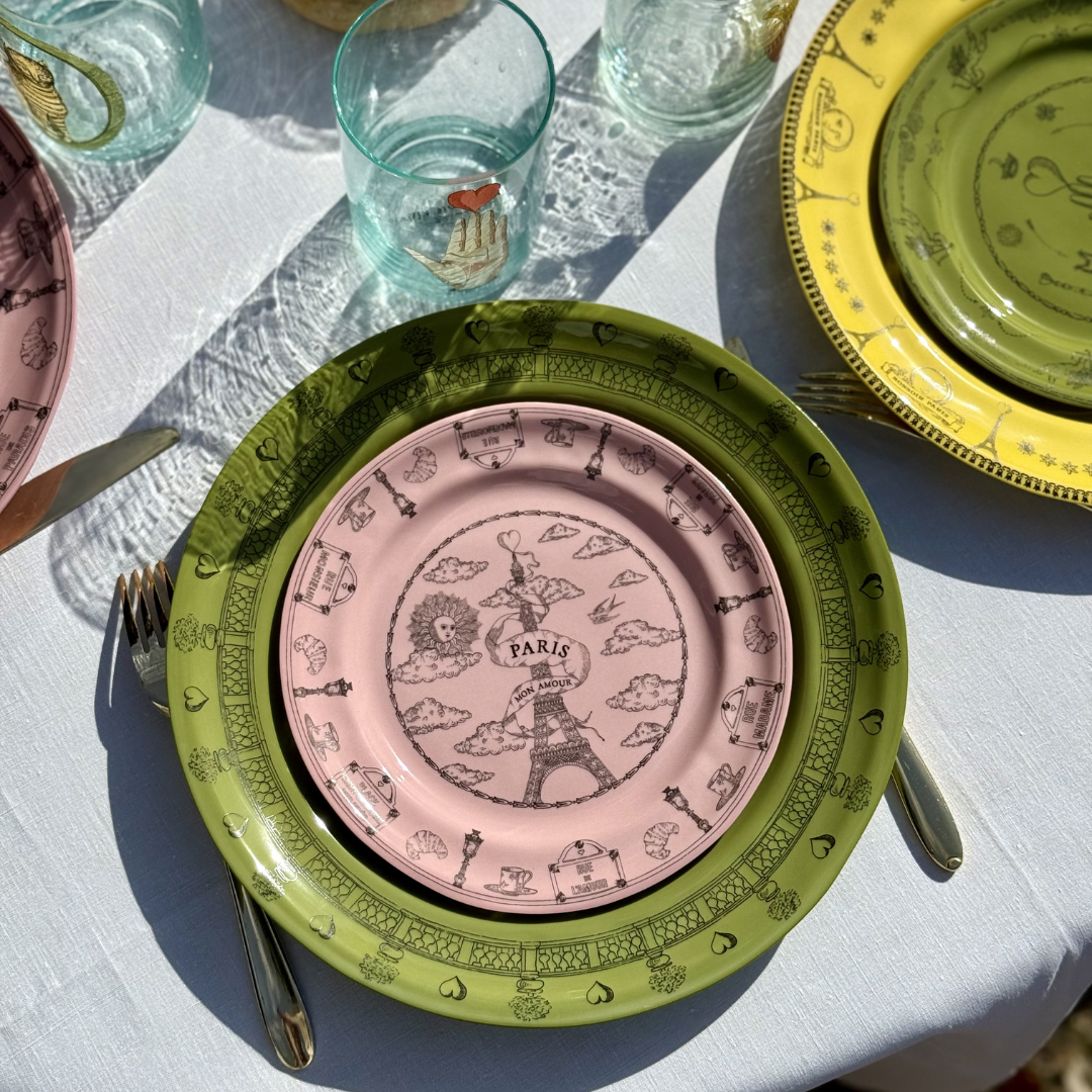 Petite Assiette Parlante | PARIS MON AMOUR ROSE