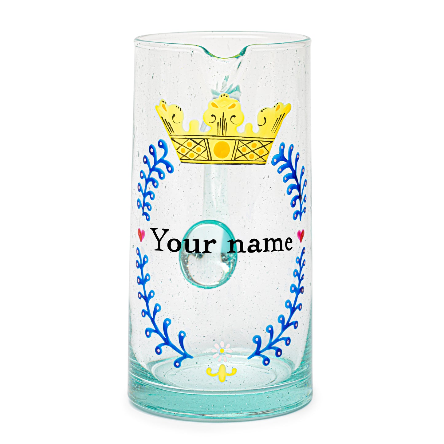 Personalized Hand-Painted Carafe | 18TH CENTURY CROWN
