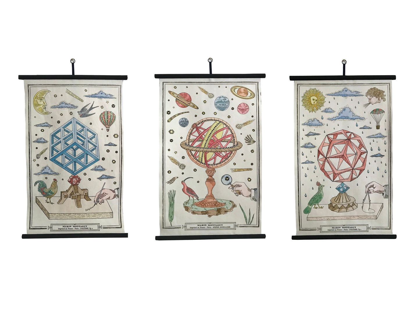 Planche murale | POLYÈDRE ROUGE