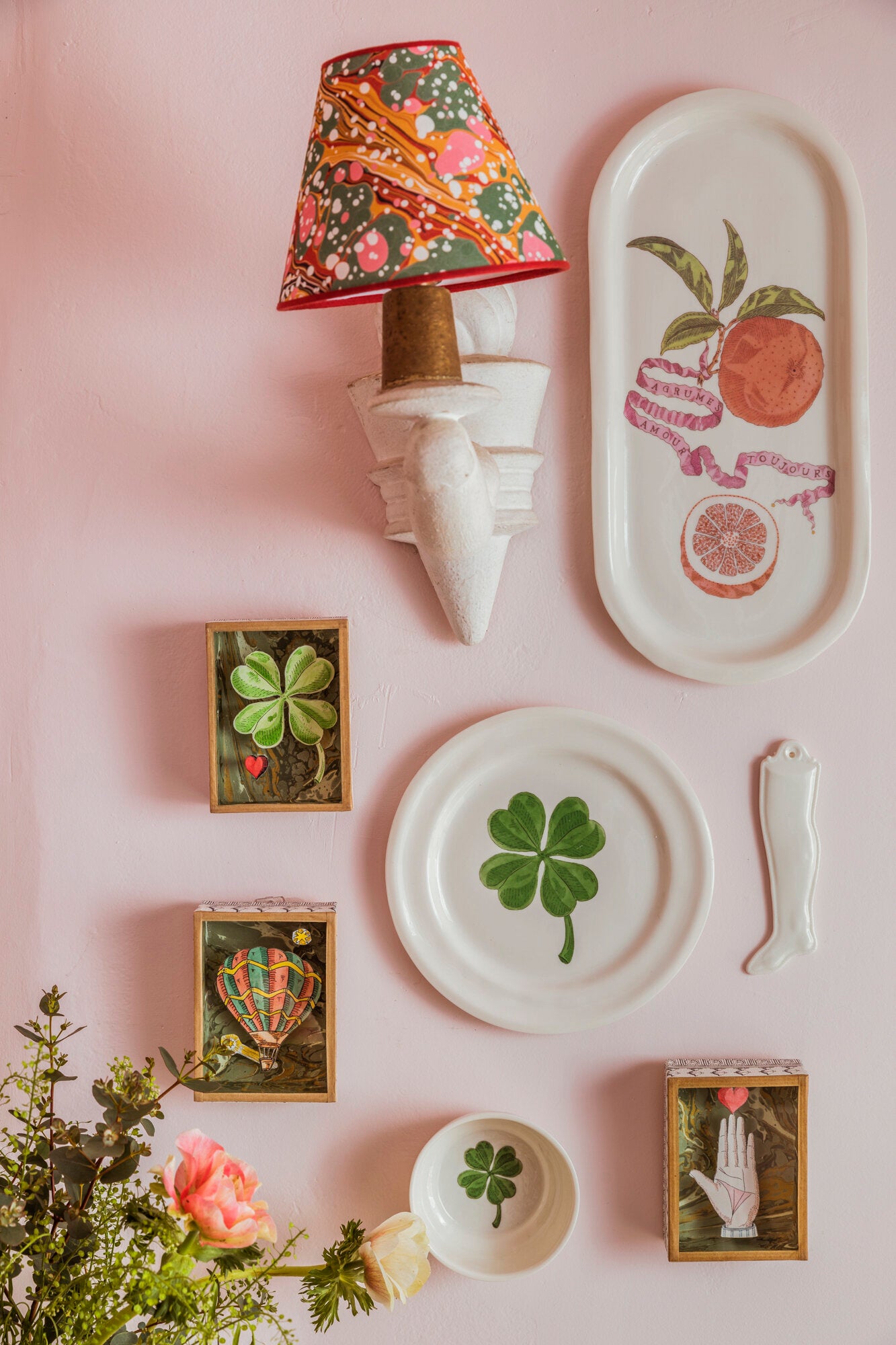 Assiette creuse | COURONNE LAURIER MAIN AMOUR