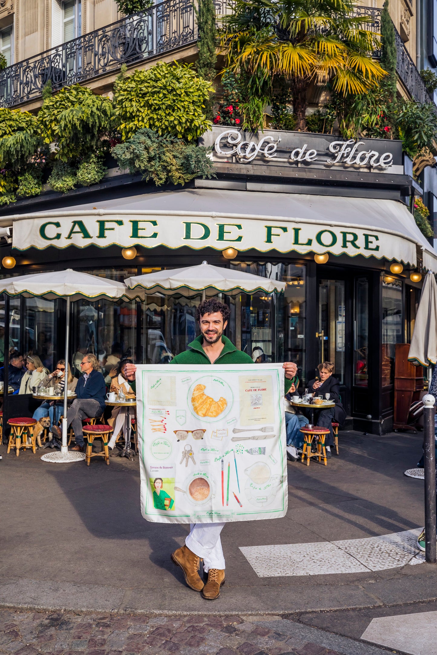 Foulard | CAFÉ DE FLORE ÉCRU