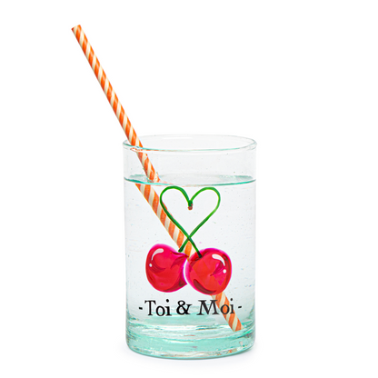 手描きのガラス | 写真 手描きのガラスオール・イン・チェリーズ: 愛