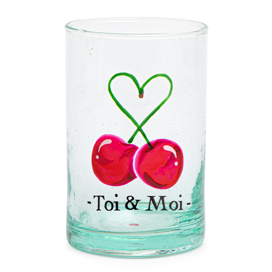 手描きのガラス | 写真 手描きのガラスオール・イン・チェリーズ: 愛