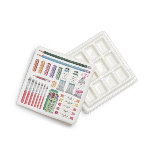 도자기 수채화 상자 | 미술