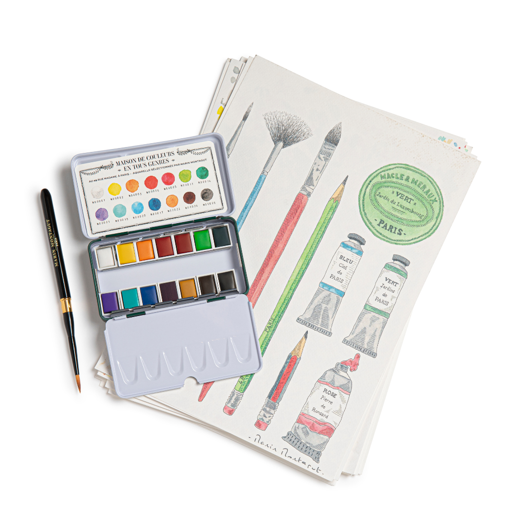 PETITE PALETTE D'AQUARELLE | MARIN MONTAGUT | VERTE