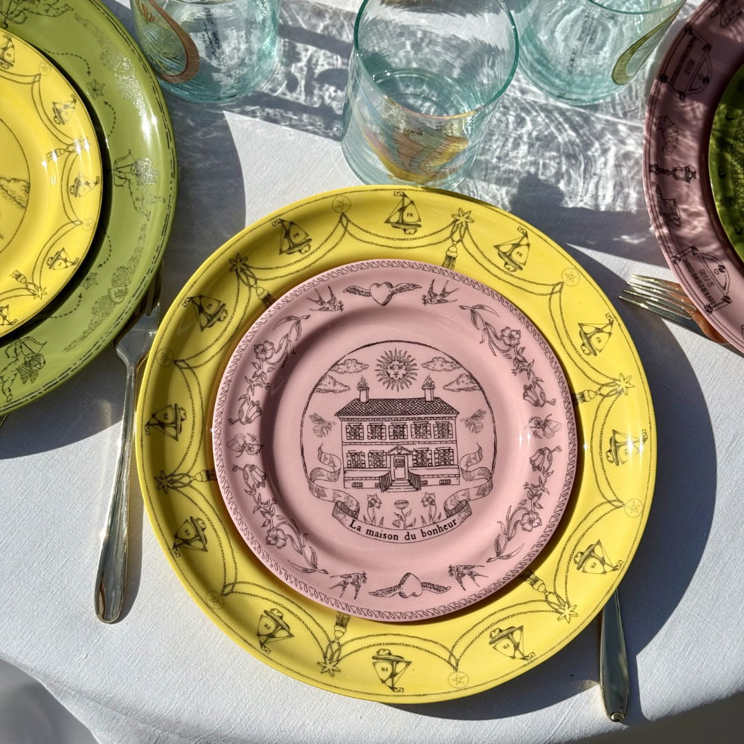 Petite Assiette Parlante | LA MAISON DU BONHEUR ROSE