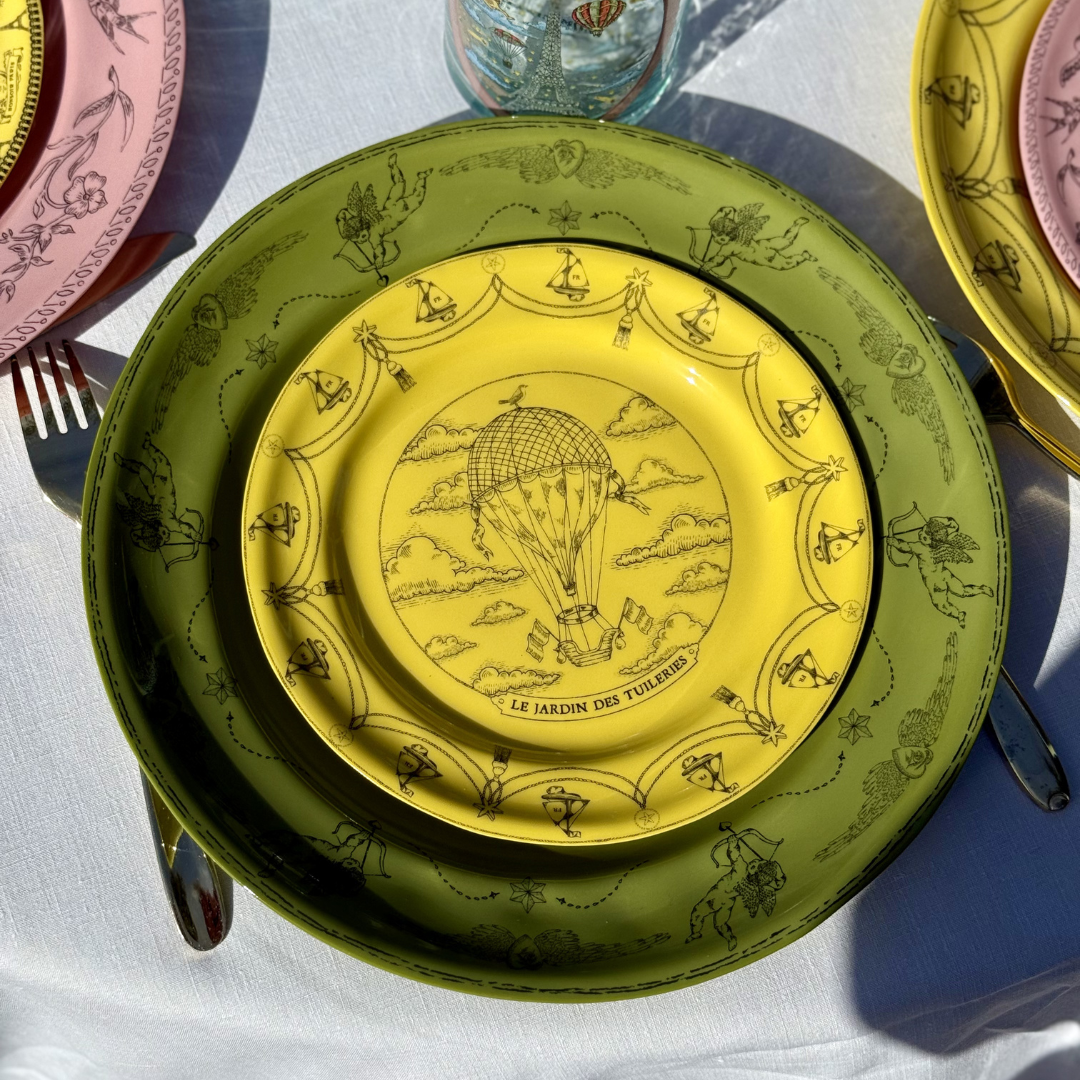 Assiette Parlante | COEUR SUR LA MAIN VERT