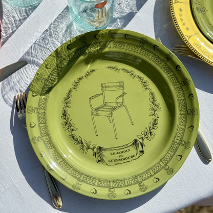 Assiette Parlante | CHAISE DU JARDIN DU LUXEMBOURG VERT