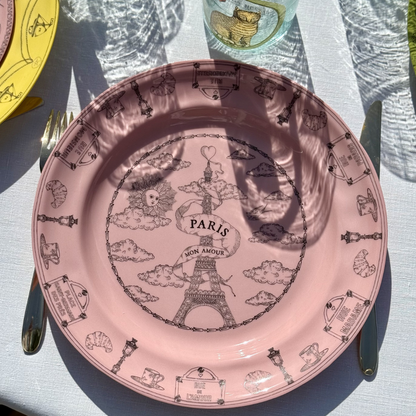 Petite Assiette Parlante | PARIS MON AMOUR ROSE
