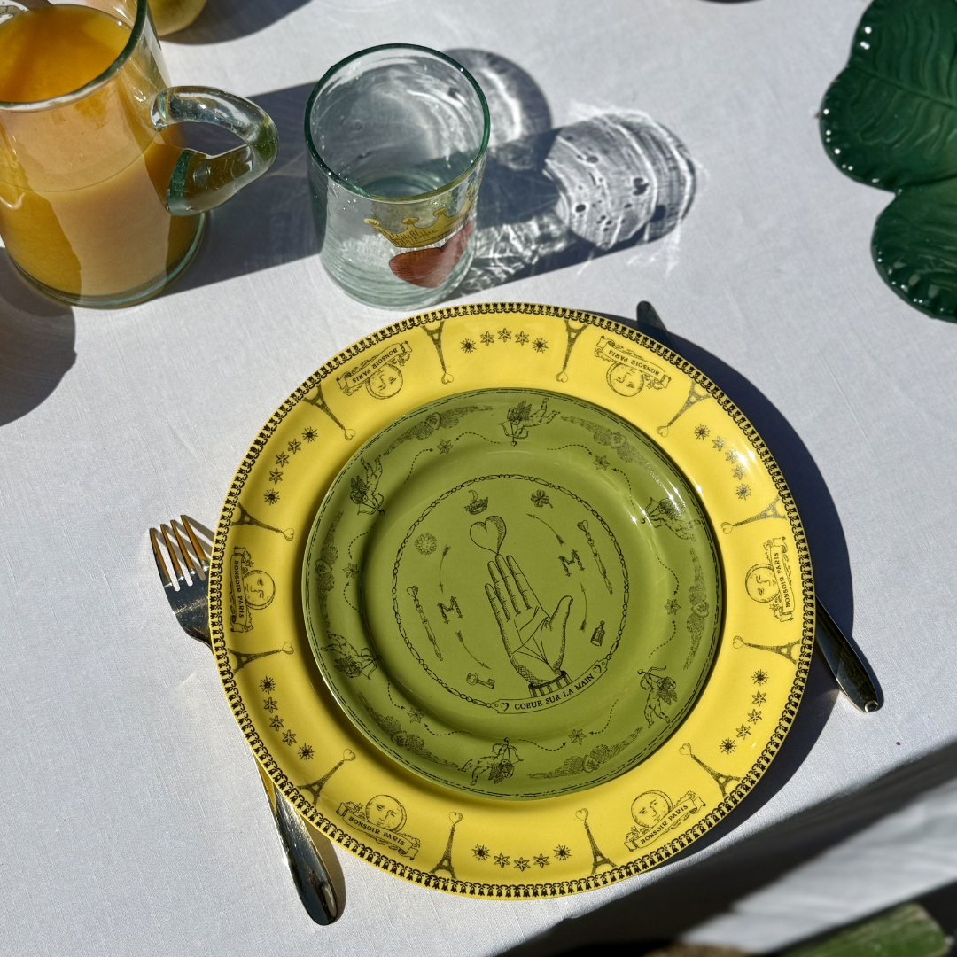 Petite Assiette Parlante | COEUR SUR LA MAIN VERT
