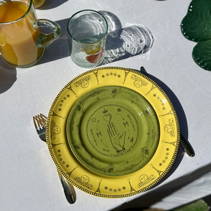 Petite Assiette Parlante | COEUR SUR LA MAIN VERT