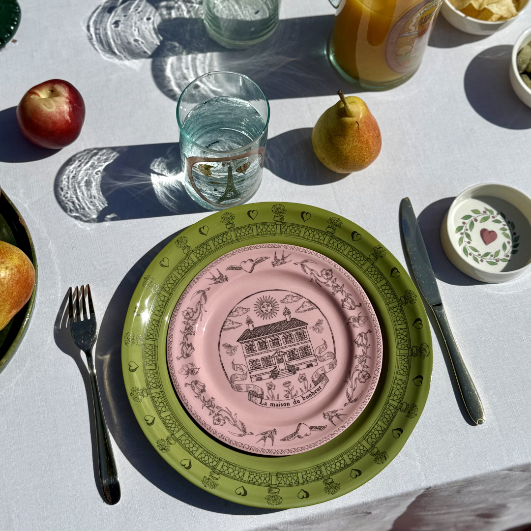 Petite Assiette Parlante | LA MAISON DU BONHEUR ROSE
