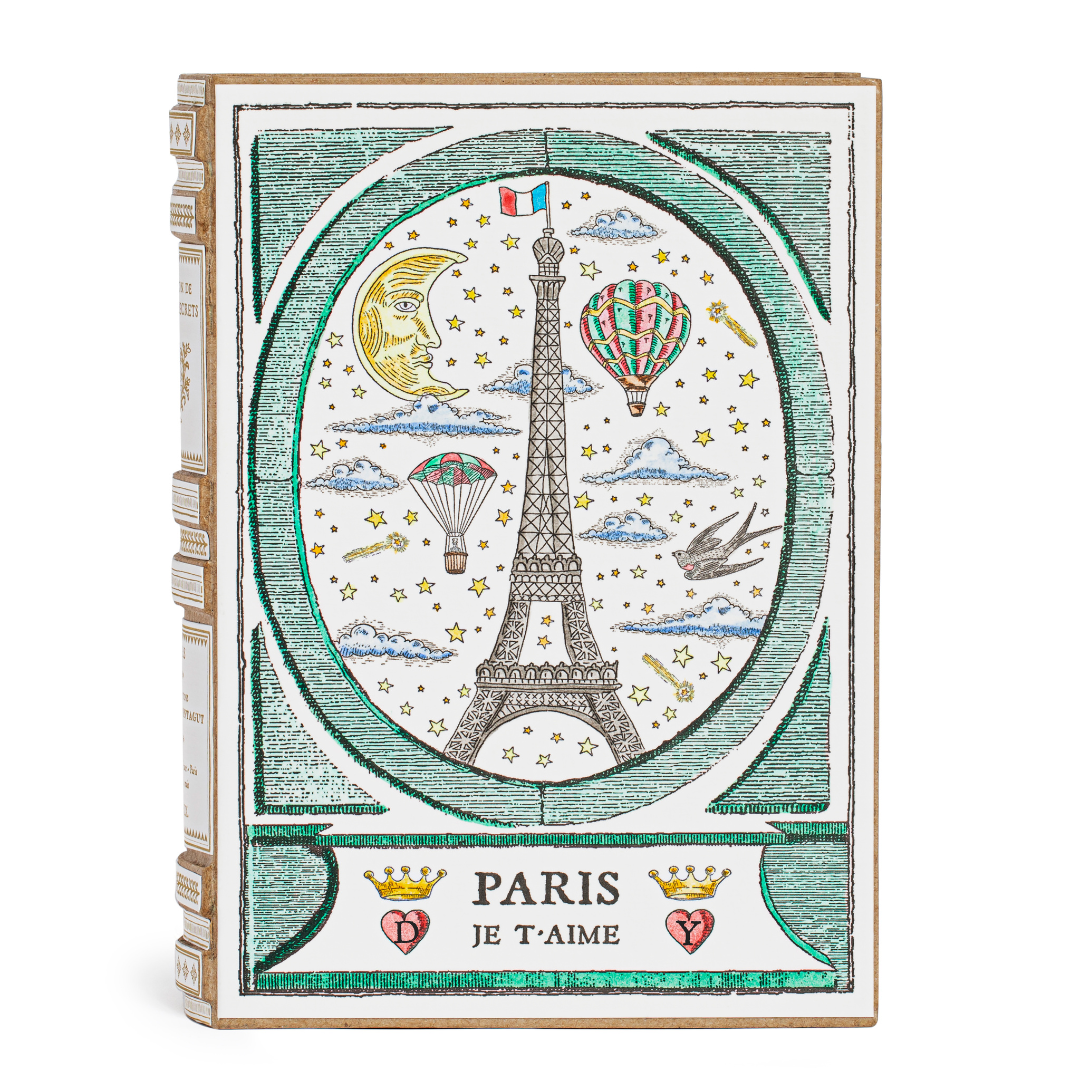 Personalized Secret Book | PARIS I LOVE YOU GREEN