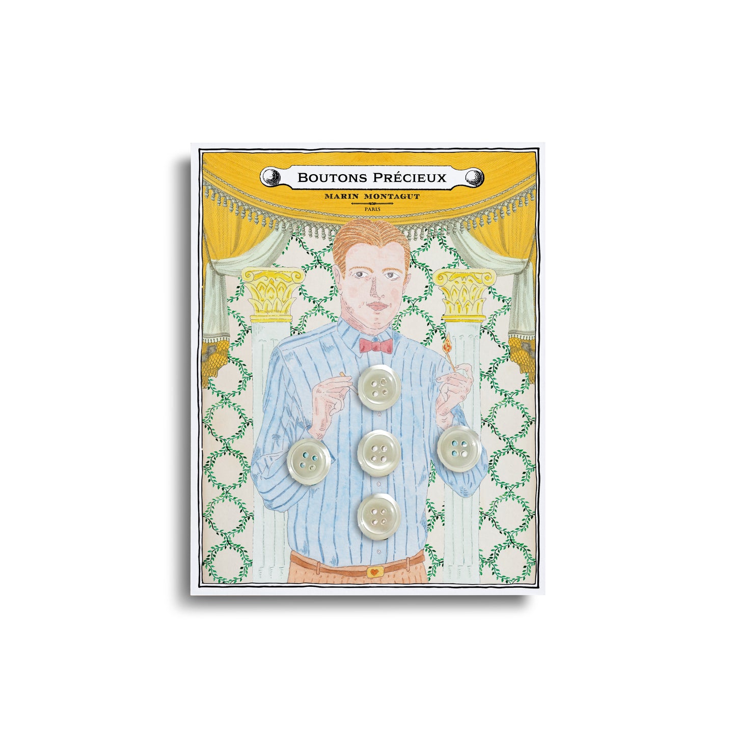 Postcard | Precious Buttons: The Dandy