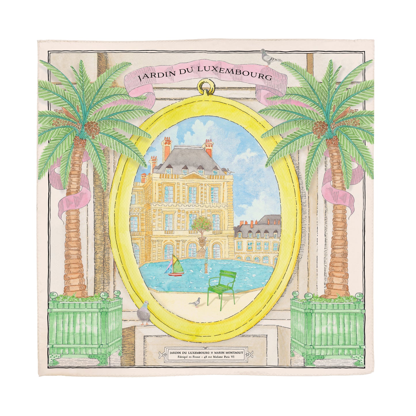 Scarf | Open window onto the Luxembourg Gardens