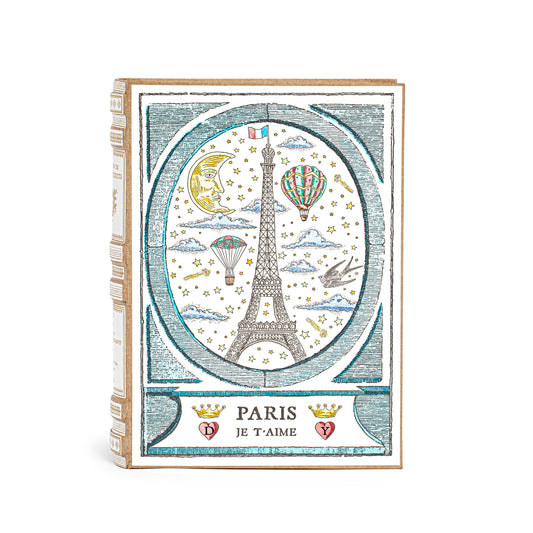 Livre à Secrets Personnalisé | PARIS JE T'AIME BLEU