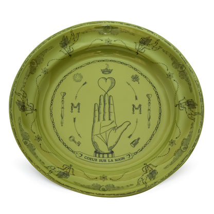 Assiette Parlante | COEUR SUR LA MAIN VERT