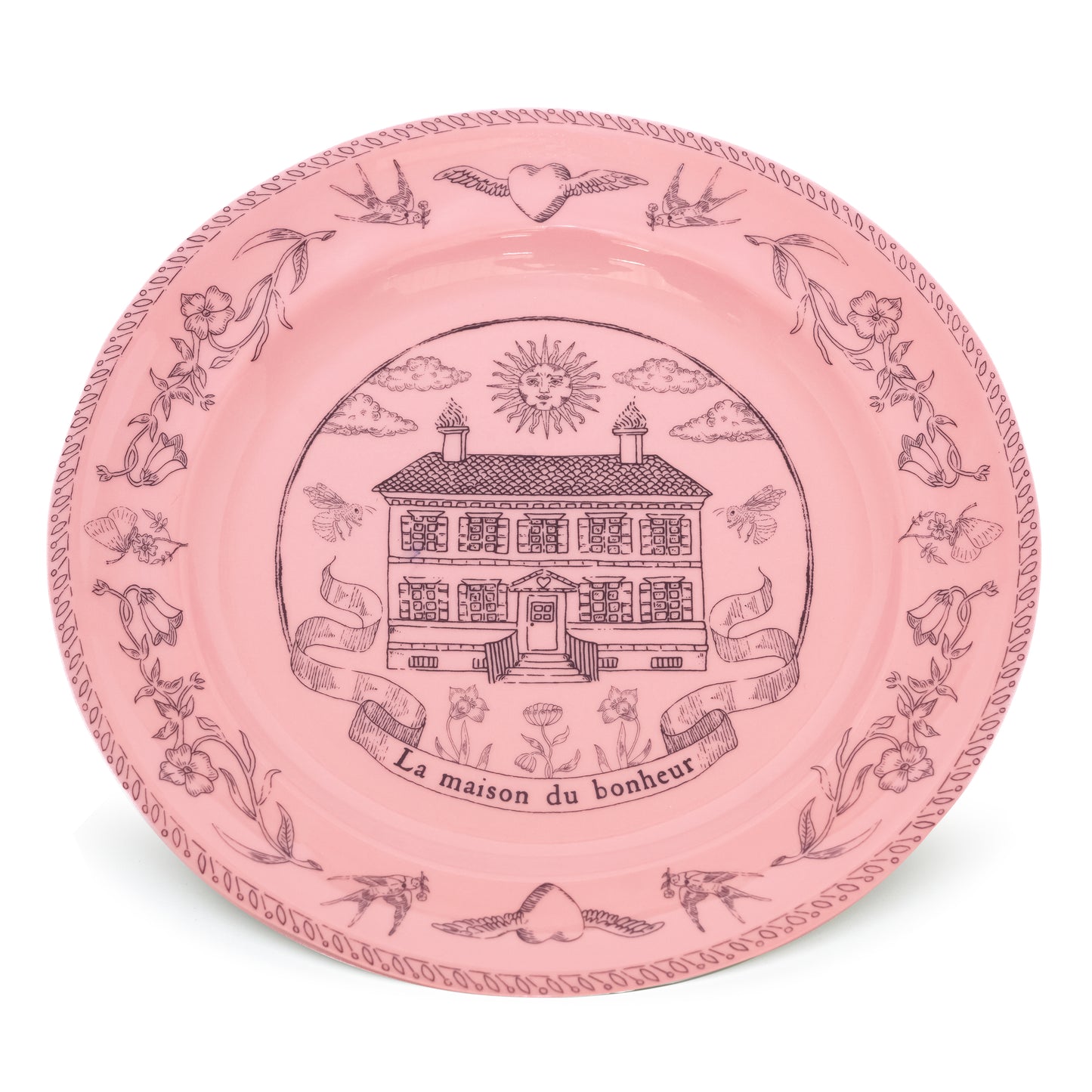 Assiette Parlante | LA MAISON DU BONHEUR ROSE
