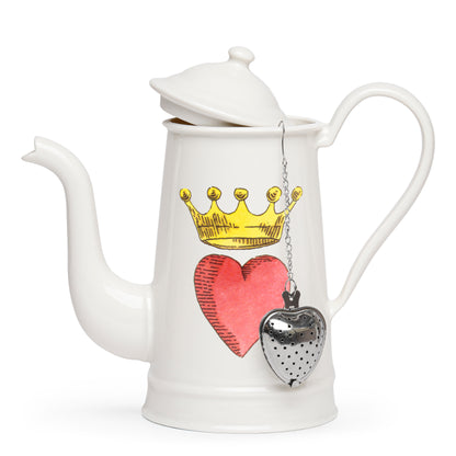 일러스트 찻주전자 | 왕관을 쓴 심장