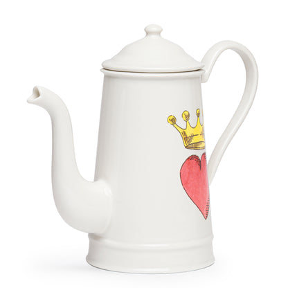 일러스트 찻주전자 | 왕관을 쓴 심장