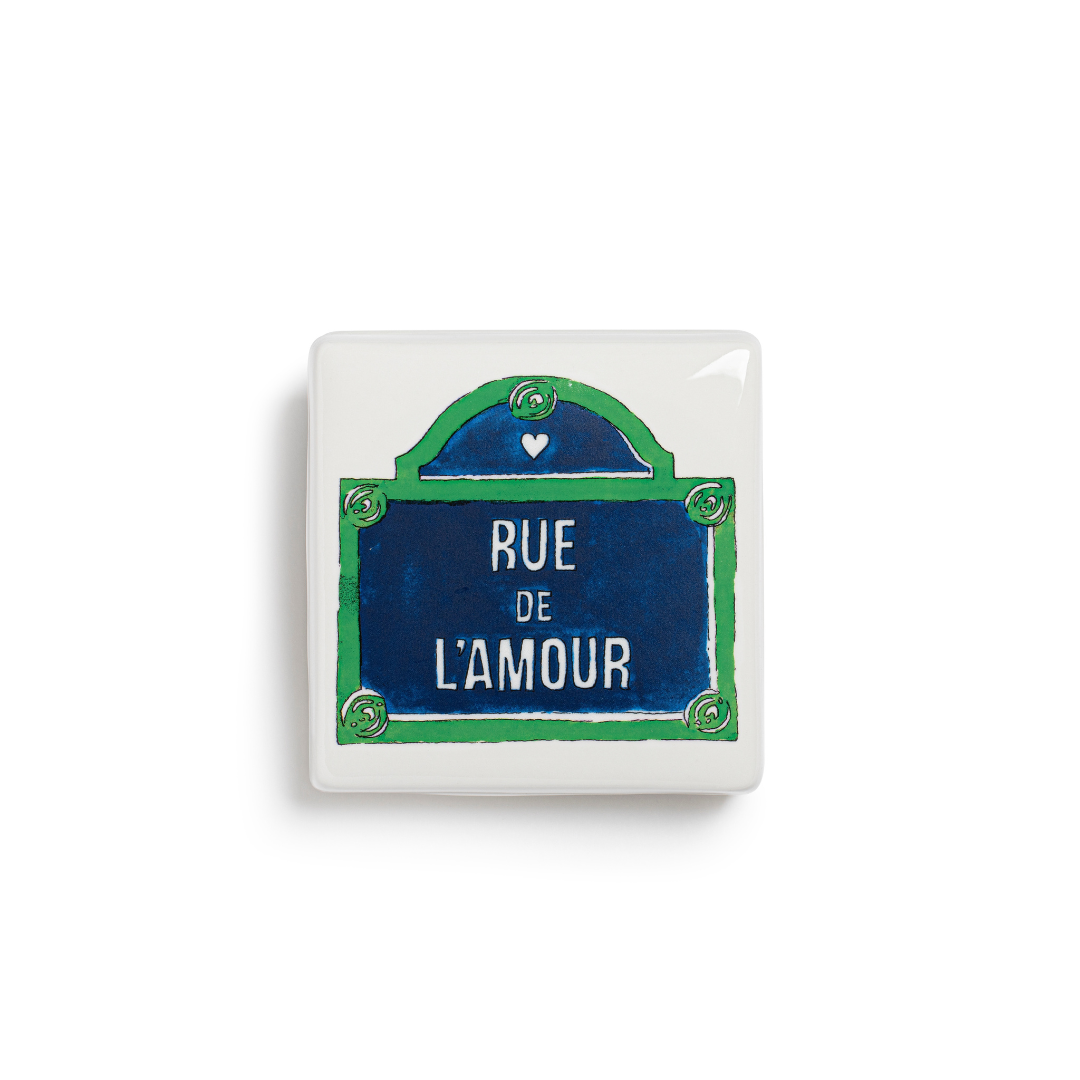 Boîte d’aquarelle en porcelaine | RUE DE L'AMOUR