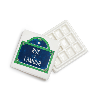Boîte d’aquarelle en porcelaine | RUE DE L'AMOUR