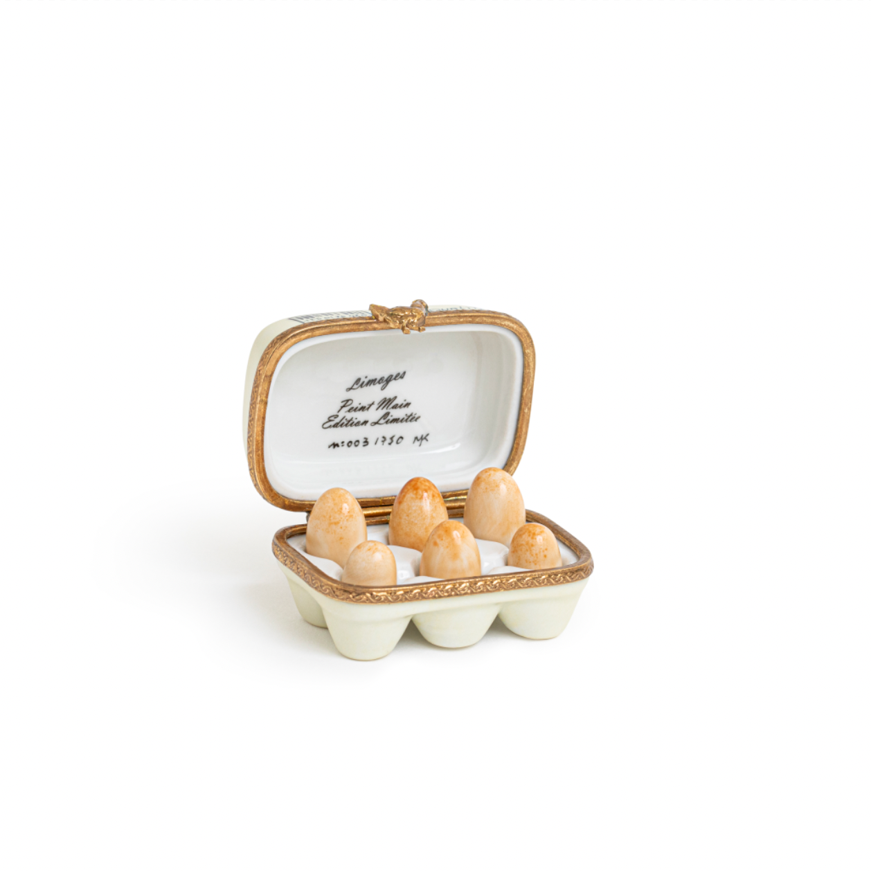 Limoges Egg Boxes | The box of 6 French eggs