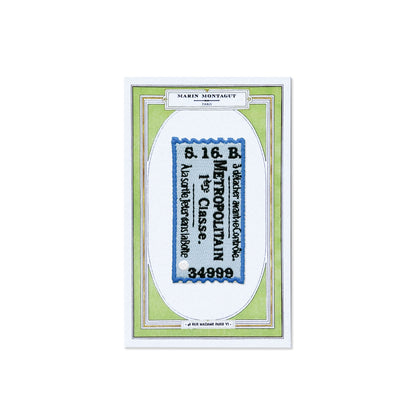 Écusson | TICKET DE MÉTRO BLEU