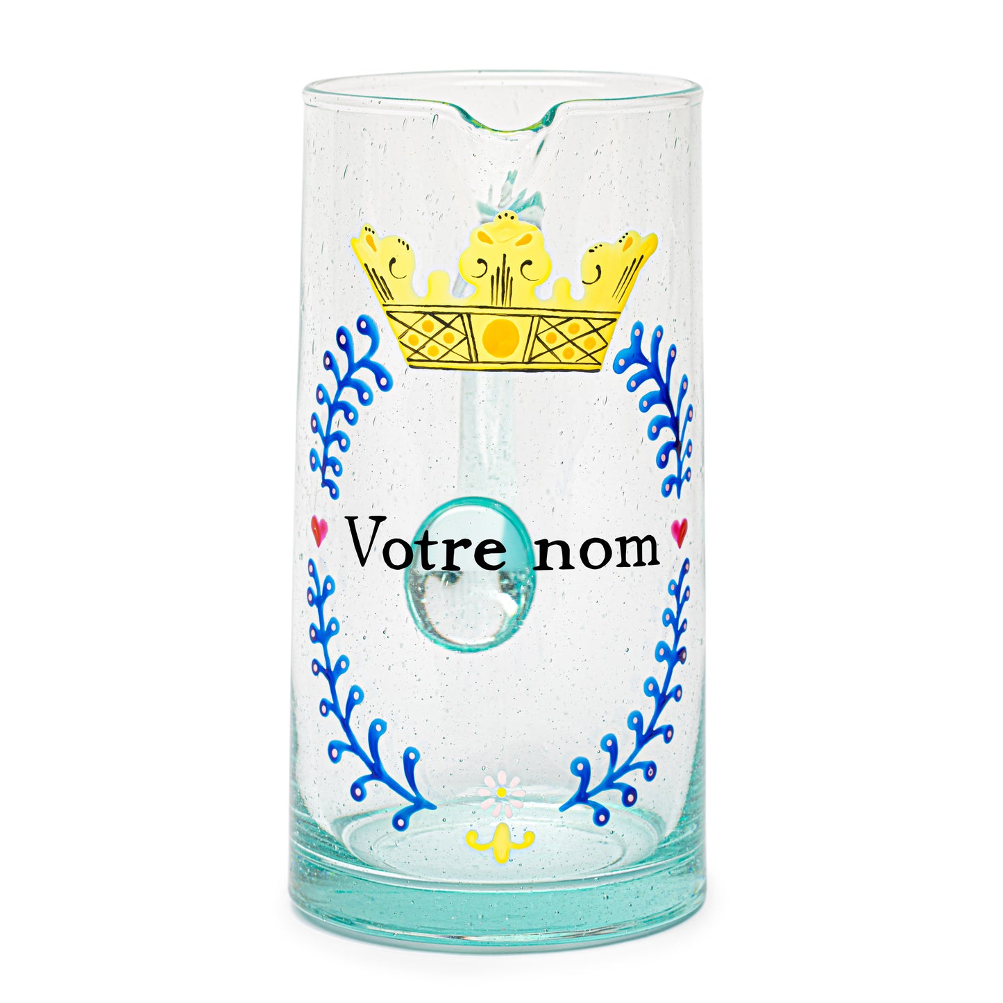 Personalized Hand-Painted Carafe | 18TH CENTURY CROWN