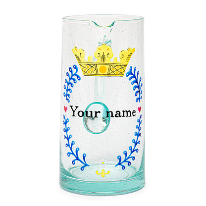Personalized Hand-Painted Carafe | 18TH CENTURY CROWN