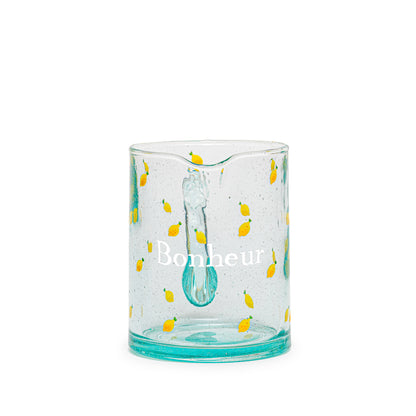 Small hand-painted carafe | ALL ABOUT LEMONS: HAPPINESS