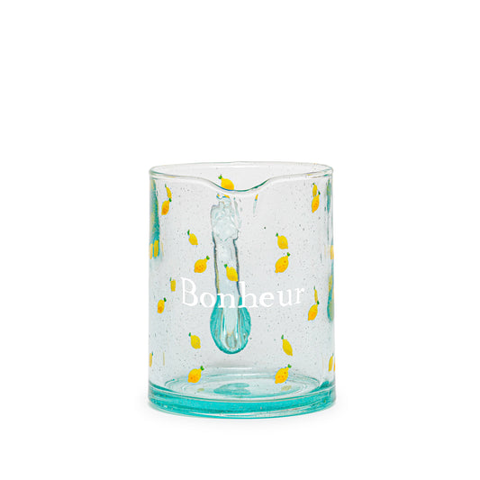 Petite carafe peinte à la main | TOUT EN CITRONS : BONHEUR