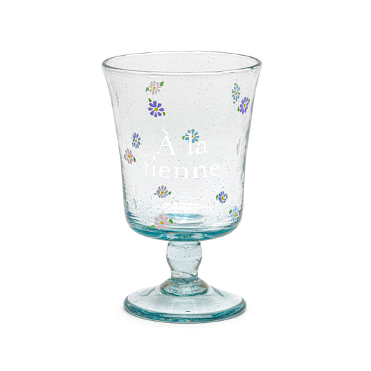 Hand painted wine glass | ALL IN DAISIES: YOURS