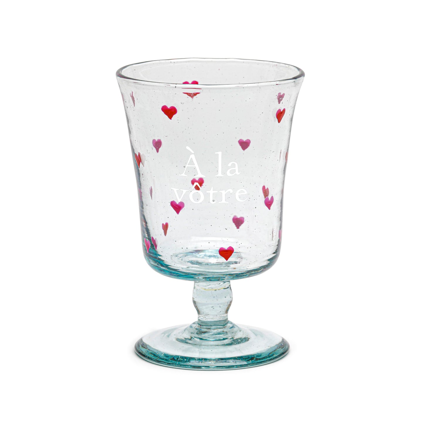 Hand Painted Wine Glass | ALL IN HEARTS: YOURS