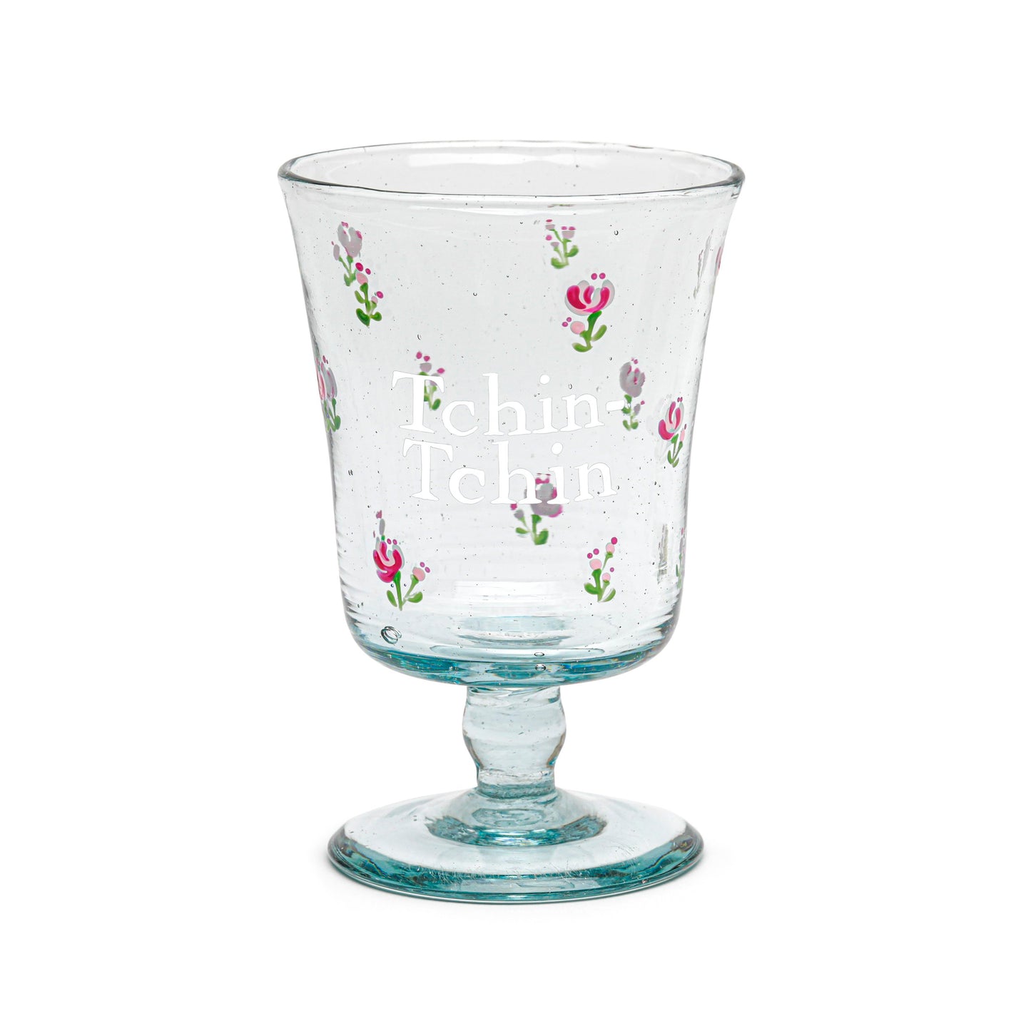Hand Painted Wine Glass | ALL IN ROSES: TCHIN-TCHIN