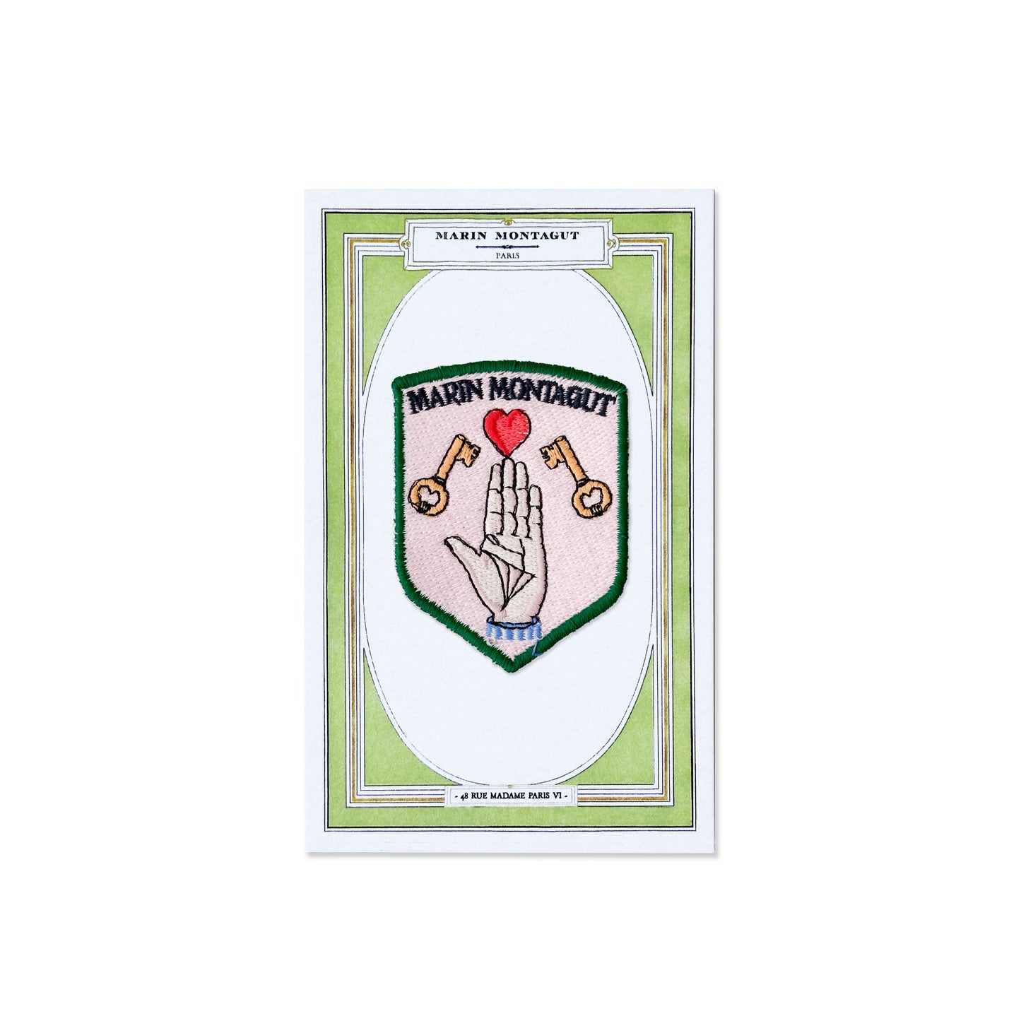 Écusson | COEUR SUR LA MAIN CLÉ