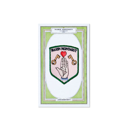 Écusson | COEUR SUR LA MAIN CLÉ