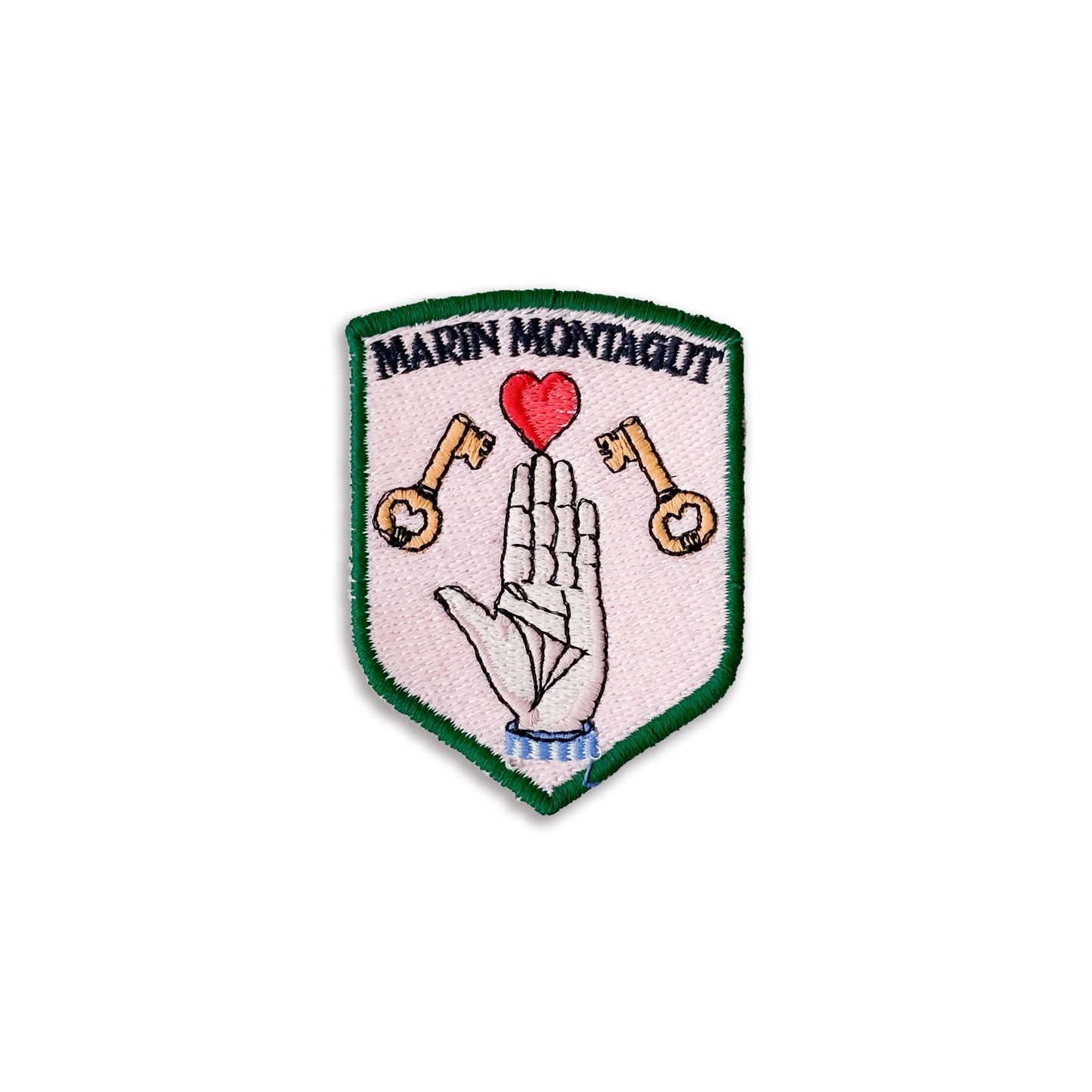 Écusson | COEUR SUR LA MAIN CLÉ