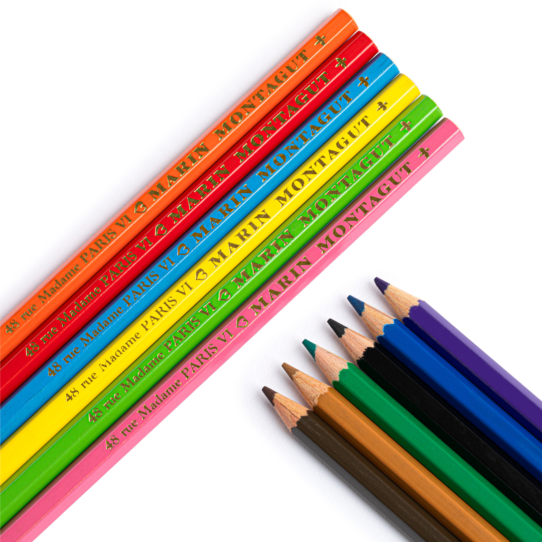 Crayon | Boite 12 crayons de couleur Marin Montagut