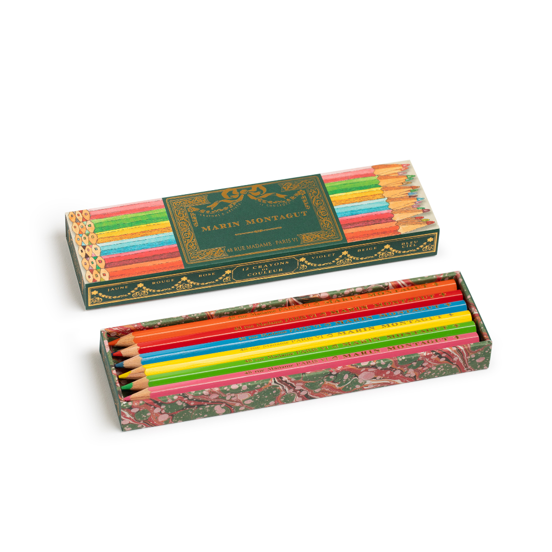 Crayon | Boite 12 crayons de couleur Marin Montagut
