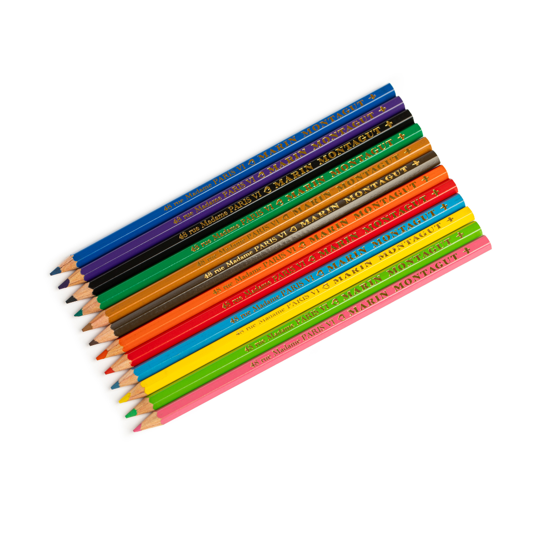 Crayon | Boite 12 crayons de couleur Marin Montagut