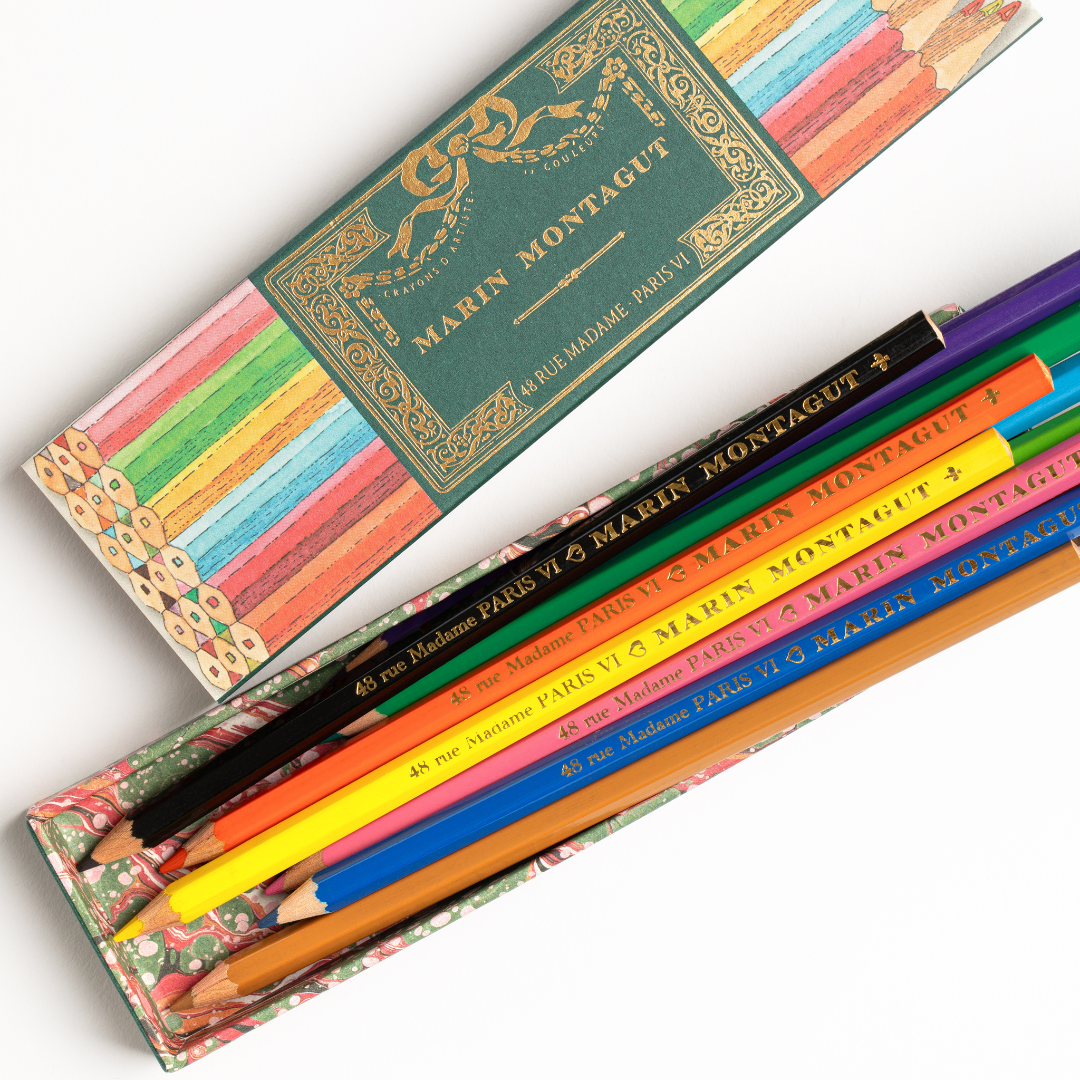 Crayon | Boite 12 crayons de couleur Marin Montagut