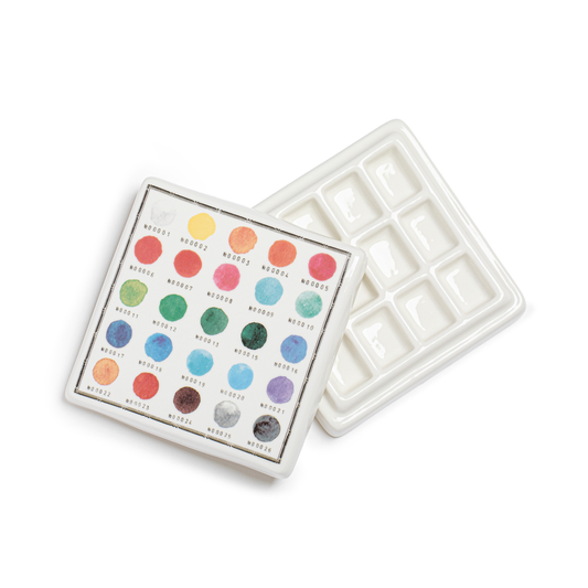 도자기 수채화 상자 | 색상 범위