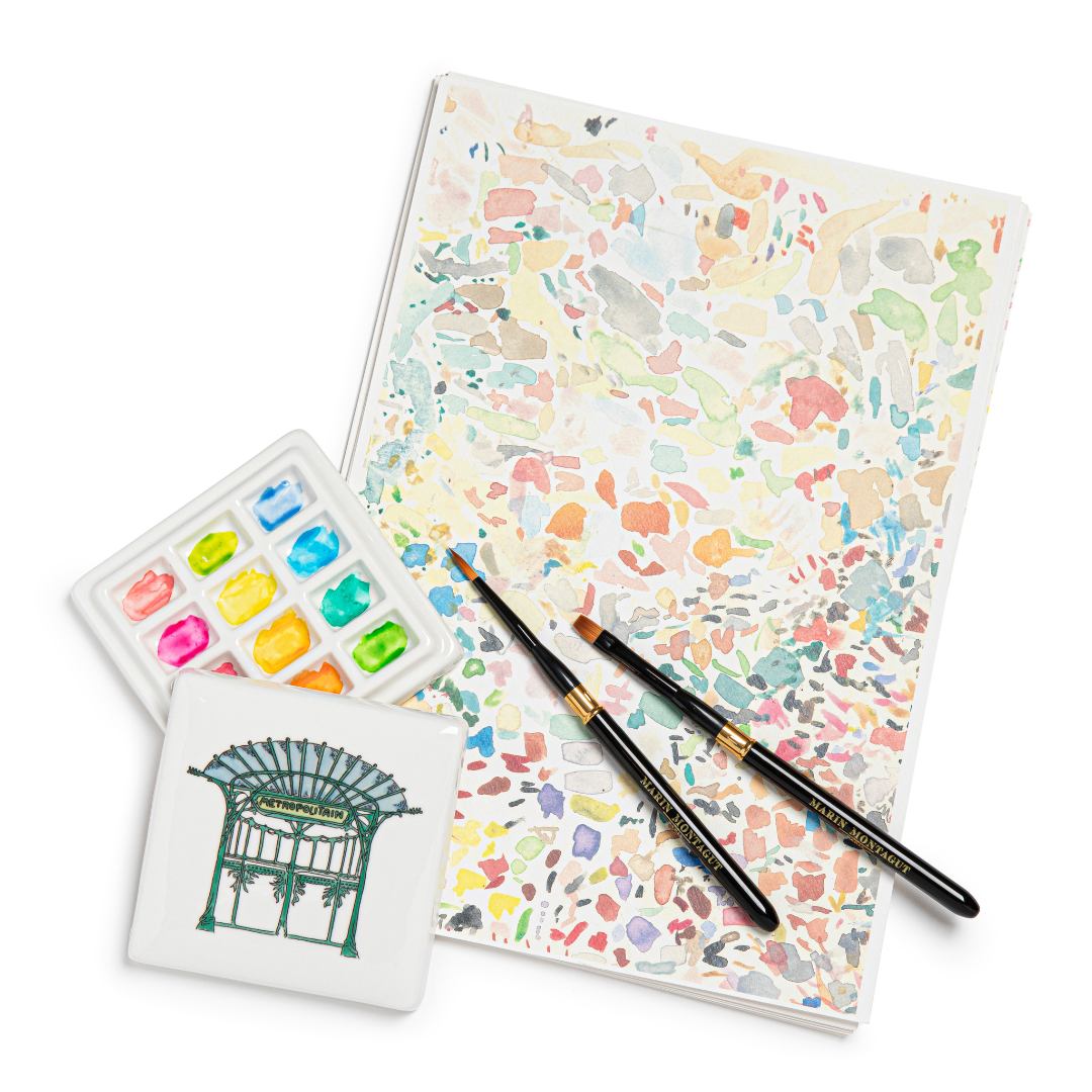Boîte d’aquarelle en porcelaine | LA BOUCHE DU METROPOLITAIN