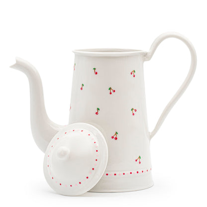 Hand painted teapot | CHERRIES